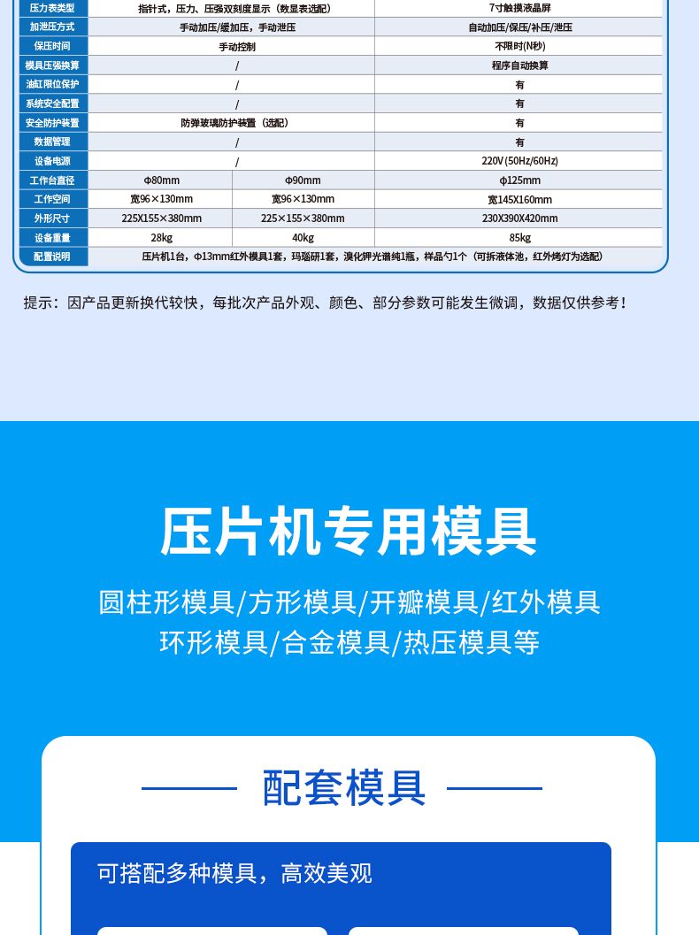 多用型·红外粉末压片机MHP (12-20T) 详情图 6